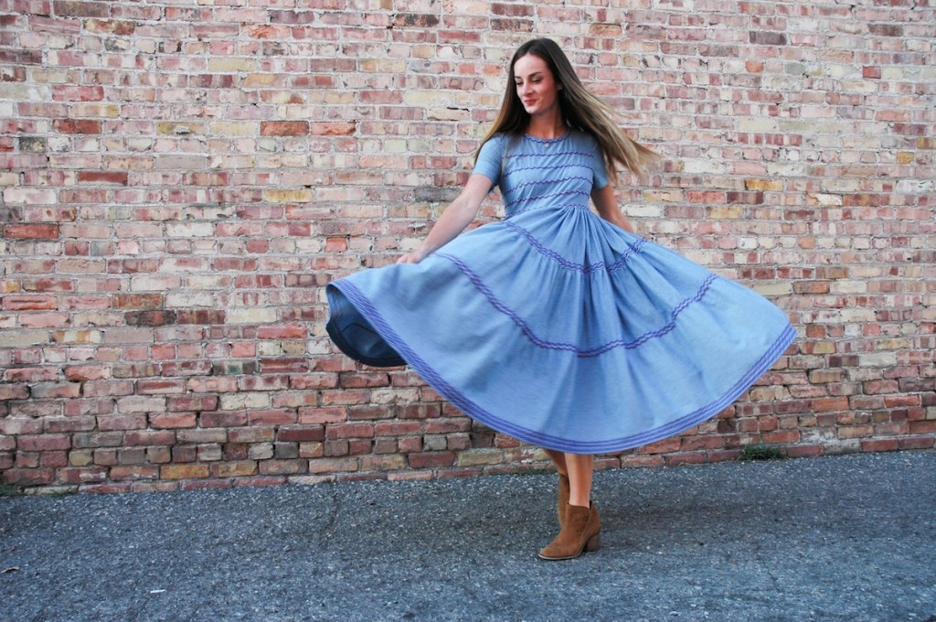 Tiered Trim Dress with&nbsp;BERNINA