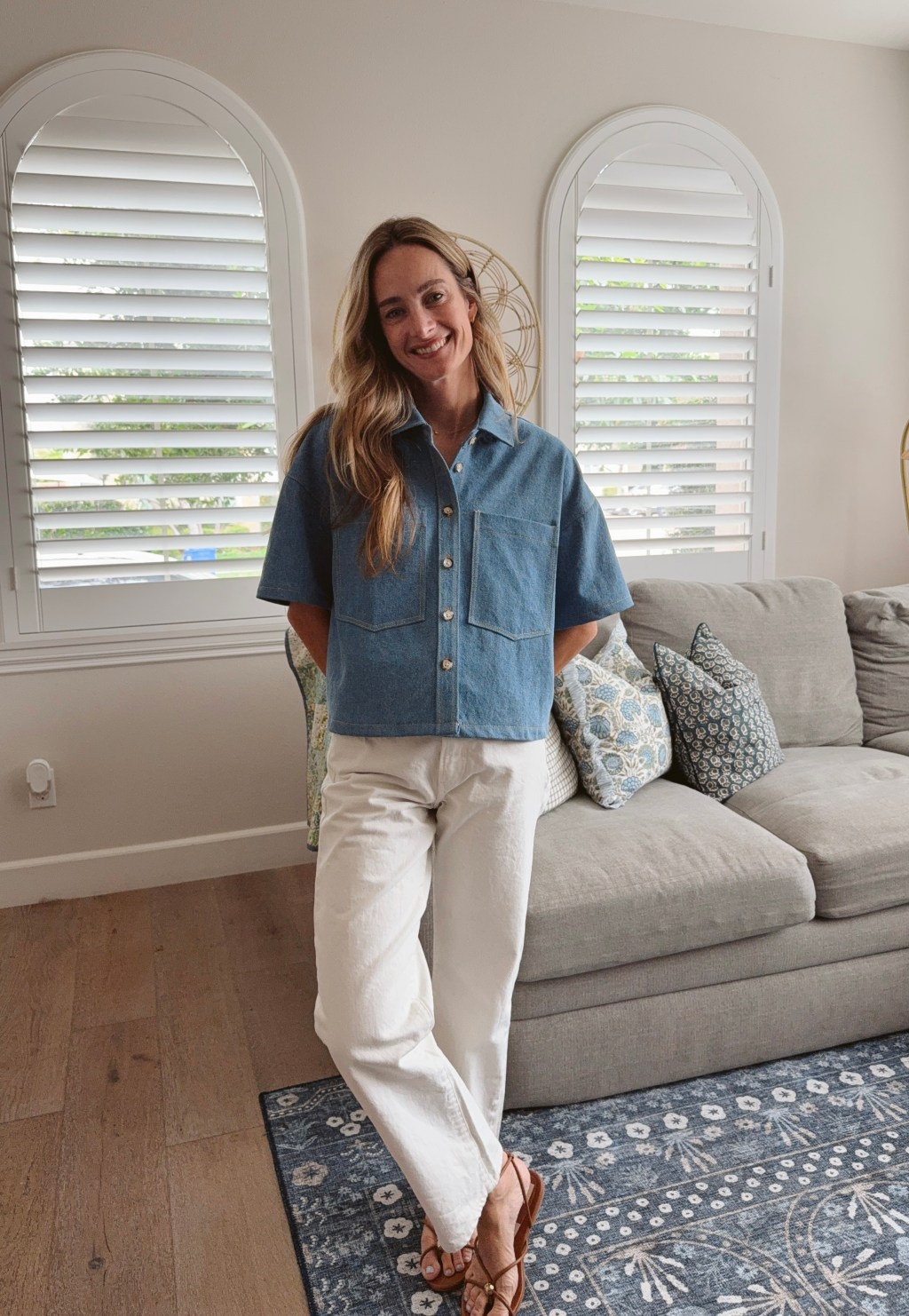 Easy Rider Shirt + Tips for sewing with denim!
